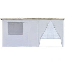 Sucá en NINA Kit Ajustable 5 x 3 m - 4 Rollos de Bastón de Bambú y 5 Listones de Madera