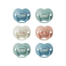 Sucettes Tommee Tippee 6-18 Mois - Lot de 6 - Forme Orthodontique Symétrique, Silicone sans bpa