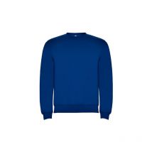 Sudadera en diseño clásico con cuello puños y cinturilla de punto canalé 1x1 clasica Roly l Royal