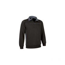 Valento - Sudadera con bandas en pecho y laterales Thunder xxl Negro / Gris