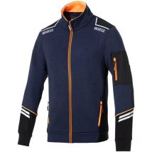 Sparco 02429BMAF Sudadera de Trabajo Tecnología Cremallera Completa Alabama Azul XL