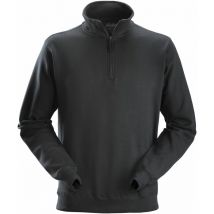 Sudadera media cremallera negro t.l snik ropa / manos talla l color gris