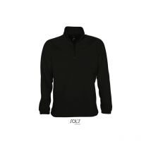 Sudadera Polar Unisex Media Cremallera Sol's ness xl Negro