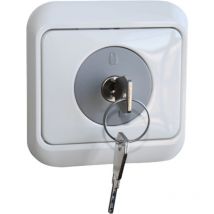 Sudhaus - Steckdosenschloss Nr. 802 in grau, mit 2 Schlüssel