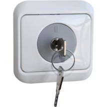 Sudhaus - Steckdosenschloss Nr. 805 in grau, mit 2 Schlüssel