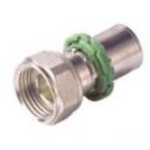 Sudo - 762JDX Racor recto (x2) con tuerca giratoria - niquelado serie e