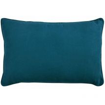 Sueden - Coussin en suédine bleu intense 60x40