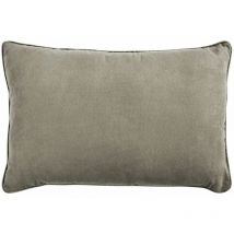 Sueden - Coussin en suédine taupe 60x40