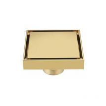 Suelo de oro cepillado de cobre completo a prueba de olores con filtro núcleo interior WC baño lavadora balcón ocultar suelo de oro