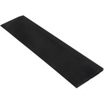 Suelo deportivo con borde de goma - 100x25 cm - 20 mm de espesor - Negro