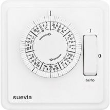SU280439 Timer da incasso analogico analogico Settimanale 1200 w IP20 Programma acceso/auto/spento - Suevia