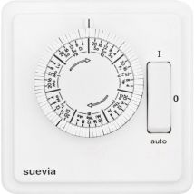SU280439 Unterputz-Zeitschaltuhr analog Wochenprogramm 1200 w IP20 EIN/AUTO/AUS-Programm - Suevia