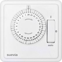 Suevia SU280447 Timer da incasso analogico analogico Giornaliero 1200 W IP20 Programma acceso/auto/spento