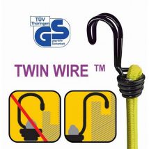 Cuerdas elásticas con Ganchos - Paquete de 6 Tensores - 260 cm + 280 cm + 2100 cm - Gancho Invertido - 3040EURDAT - Ideal para Sujetar Cargas