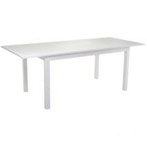 Sullivan ausziehbarer Aluminiumtisch – weiß – 150/210 cm – 90 cm – 73 cm – Gartenmöbel – CE-zertifiziert – 24 Monate Garantie
