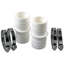 Schlauchverbinder ø 38mm, 2 er Pack inkl. 4 Schlauchklemmen