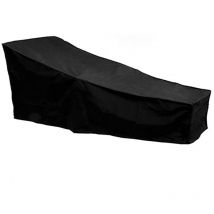 Sun Lounger Covers Waterproof Heavy Duty Garden Sunlounger Cover Windproof Anti-UV 420D Cover Black 200704075cm