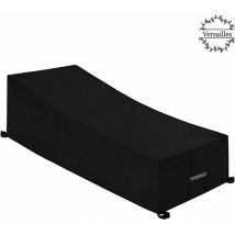 Boed - Sun Lounger Cover with Air Vents Waterproof Windproof uv Resistant 210D Oxford Fabric Sun Lounger Cover Deck Chair (200x75x40/80cm) - Black