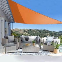 Sun Shade Sail Garden Patio Awning Canopy 98% uv Block Sunscreen Shelter Orange Triangle 3.6x3.6x3.6m
