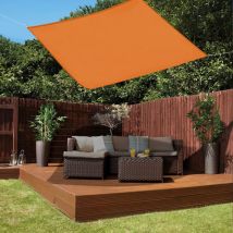 Green Bay - Sun Shade Sail Garden Patio Awning Canopy 98% uv Block Sunscreen Shelter Orange Square 3x3m