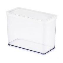 Loft Boîte rectangulaire 2,1 l Transparent, White - Rotho