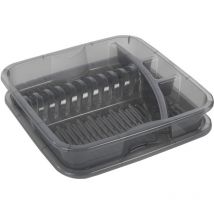 Gouttoir à vaisselle géométrique Rotho Anthracite