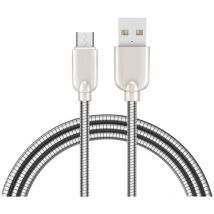 Sunix 2A Schnell Ladekabel Nylon Datenkabel 1m Micro-Usb Metall Kabel Sehr Biegsam Dehnbar Robuste Stecker Fast Charge Power Kabel kompatibel mit