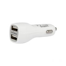 Universal pkw kfz 2 Dual Port 12V Autoladegerät Zigarettenanzünder Universal Schnellladung 2,4A + iOS Ladekabel Datenkabel kompatibel mit Smartphones