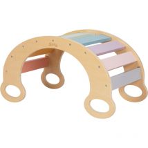 Marlie Arche Montessori en bois aux couleurs de l'arc-en-ciel Structure / Arche d' veil Montessori, Arche Evolutive Montessori, Arche d'escalade