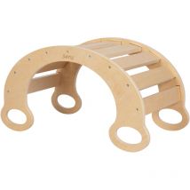 Marlie Arche Montessori en bois couleur naturelle Structure / Arche d' veil Montessori, Arche Evolutive Montessori, Arche d'escalade - Sunny