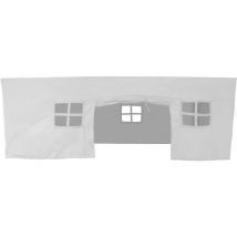 Nova Tente de Table en cr me Tente de jeu en coton pour tables Tente pour enfants avec 3 fen tres et porte d'entr e enroulable, 360 x 260 x 100 cm