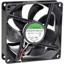 GF92251B1-000U-AE9 Ventilateur axial 12 v/dc 127.3 m³/h (l x l x h) 92 x 92 x 25 mm - Sunon
