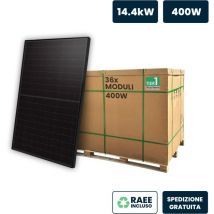 V-tac - Palette 14kW avec 36 panneaux photovoltaïques 400W tier 1 Full black 1722113430mm