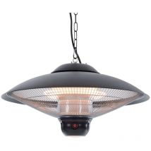 Deckenheizstrahler Sirius 2100 w Halogen Schwarz CE09B Sunred
