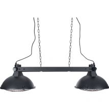 SUNRED Hänge-Infrarot-Heizstrahler Indus II Bright Hanging Black 3000 Watt schwarz