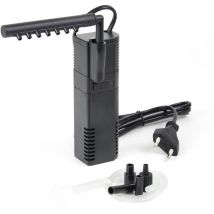 SunSun HJ-611B Filtre interne d’aquarium pour 60 l avec pompe 6 W et débit de 450 l/h, 2 étapes filtrantes, Buse de sortie pivotante avec Diffuseur