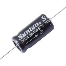Suntan - TS13AE1E472MSB000R Condensateur électrolytique sortie axiale 4.700 μF 25 v 0.2 % (ø x l) 40 mm x 18 mm 1 pc(s) D239322