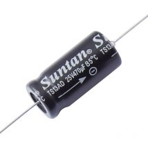 TS13AE1J471MSB000R Elektrolyt-Kondensator axial bedrahtet 470 μF 63 v 0.2 % (ø x l) 27 mm x - Suntan