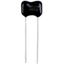 TS23002H561J4B000R Condensateur céramique 560 pF 500 v 5 % (l x l) 9 mm x 18 mm 1 pc(s) V912143 - Suntan