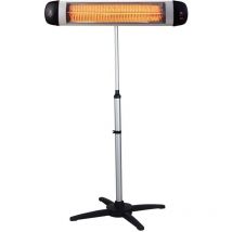 Suntec Terassenheizstrahler Heat Ray Carbon 3000 Teleskopstandfuß, 178 cm Elektroheizgeräte