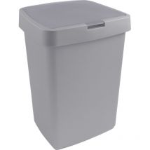 Klappdeckel-Abfalleimer Delta 25 l, grau Mülleimer & Abfallbeutel - Sunware