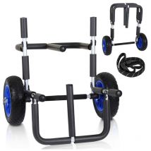 Sup Chariot de transport double chariot de en aluminium, chariot de transport pour planche Board avec 2 sangles de sécurité