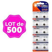 Pkcell - 500 Piles Bouton AG4 Super Alcaline 1.5V Kodak