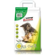 Certech Super Benek Corn Cat Fresh Grass - Litière agglomérante pour chat au maïs 7 l