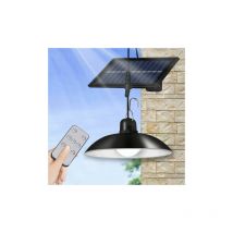 Super bright LED solar chandelier retro bulb light 3 brightness remote control white light IP65