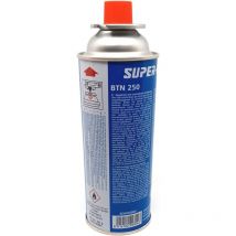 Super-ego Tools - SEH003800 - Cartouche de gaz pour réchaud de camping portable - 250 btn (100% Butane)