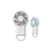 Super Mini Fan, Handheld Portable usb Rechargeable Fan with Hook, Small and Quiet, Beautiful led Light, 3 Adjustable Speeds, for Travel, Office,