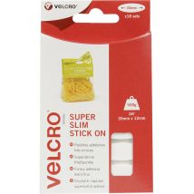 VEL-EC60212 Klettelipse zum Aufkleben Haft- und Flauschteil (l x b) 35 mm x 12 mm Weiß 18 St - Velcro