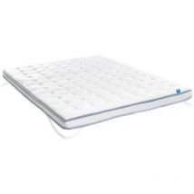 Surmatelas Luxe Nimbus Viscoélastique Fermeté moyenne Confort supplémentaire Respirant Adaptable Améliore le repos Cosy et doux 135x182 cm