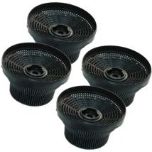 Keenberk - Super Sparset 4 Stück Ersatzfilter Aktivkohle zu Modell C3C - 61801251, 531371 passend für Teka Küppersbusch Gorenje Smeg